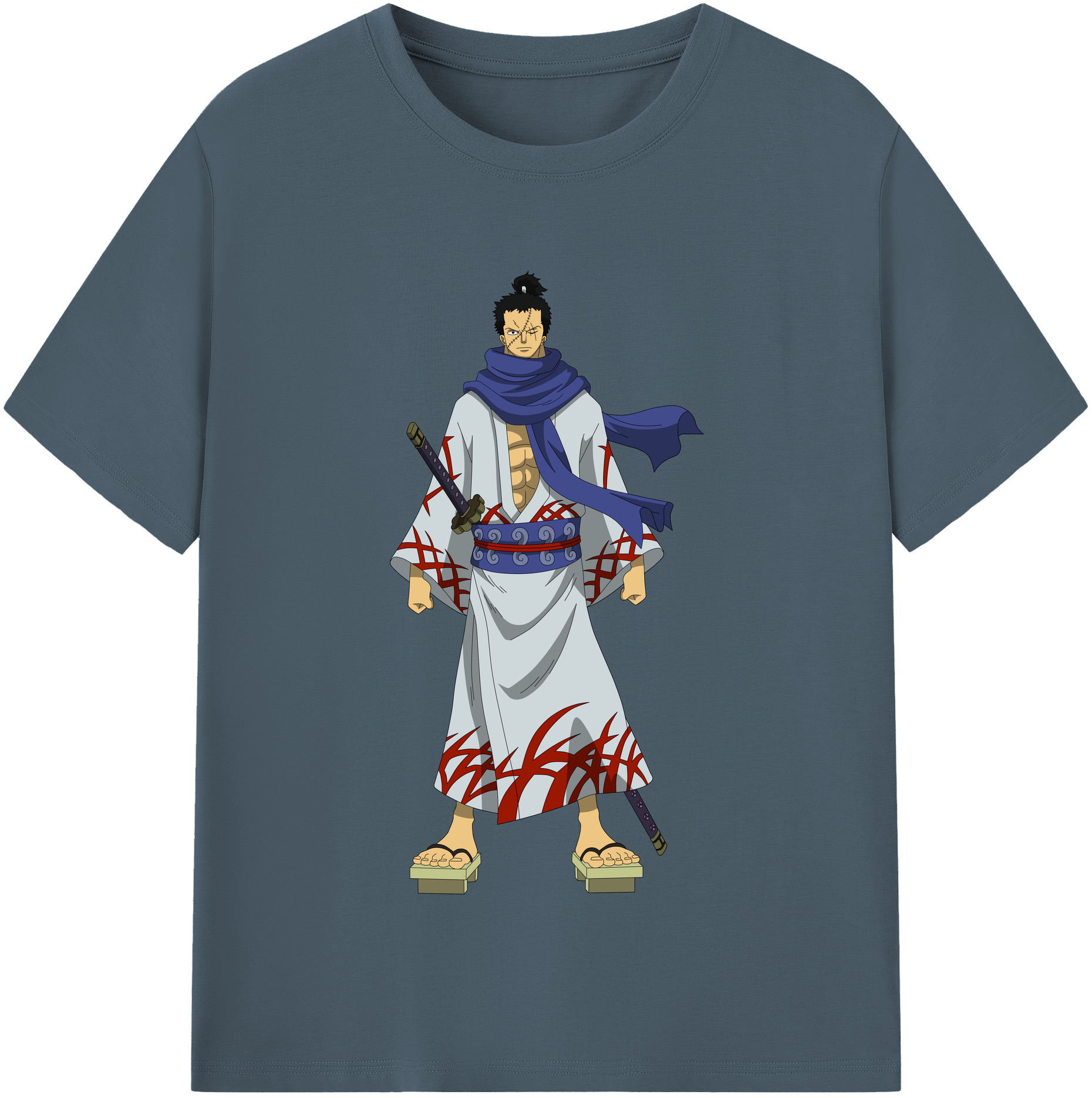 ワンピース ロロノア・ゾロ ONE PIECE Roronoa Zoro 綿100％半袖Tシャツ（フロントプリント）
